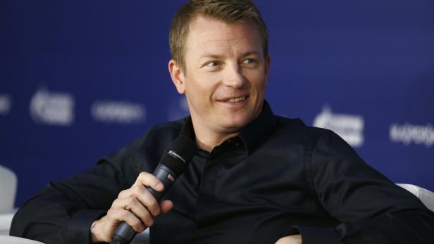 Formula 1 driver Raikkonen reacts during FIA news conference in St. Petersburg