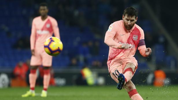 Lionel Messi zeigte, dass er der Meister des ruhenden Balles ist.