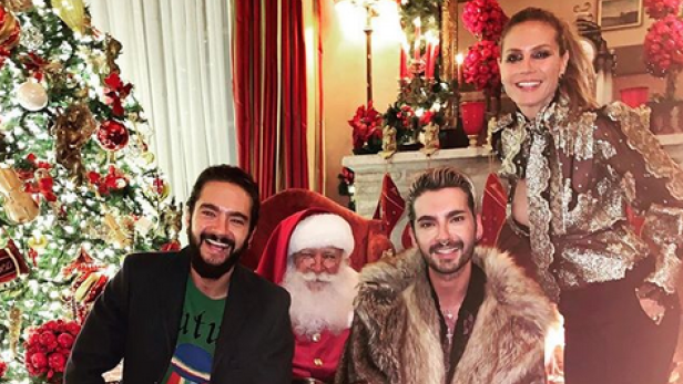 Heidi Klum und Kaulitz-Brüder regen mit Weihnachtsfoto auf
