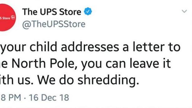 Dieser UPS-Tweet sorgt derzeit für Aufregung.