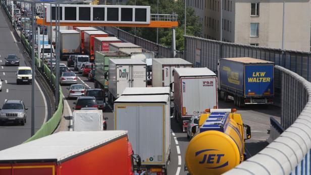Lkw-Verkehr auf Wiens Autobahnen deutlich gestiegen