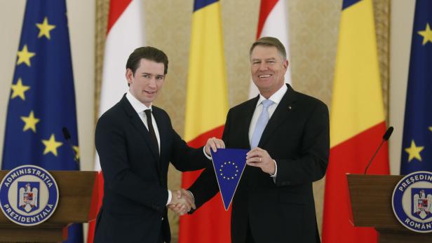 Kurz mit Rumäniens Staatschef Ioannis