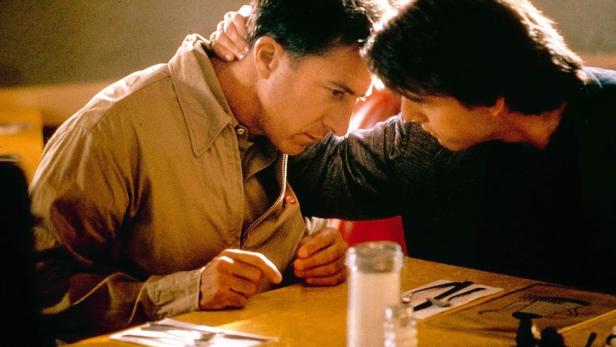 Szene aus dem Film &quot;Rain Man&quot; mit Dustin Hoffmann als Autist Raymond.