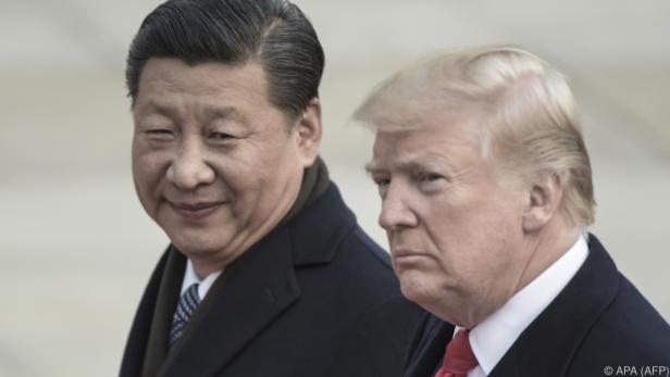 Präsidenten Xi Jinping und Donald Trump