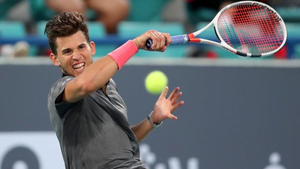 Dominic Thiem bei der Mubadala World Tennis Championship.