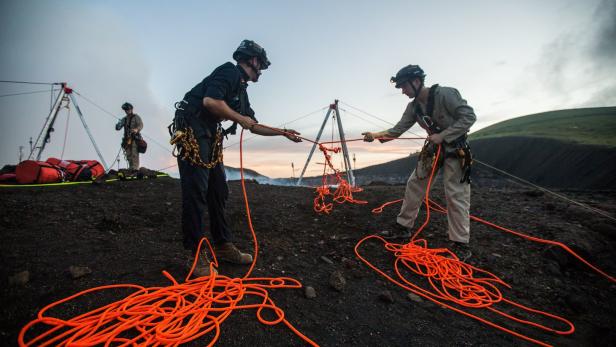 Die Seile aus Wels kommen rund um den Globus zum Einsatz - im Bild bei einem Vulkan in Nicaragua