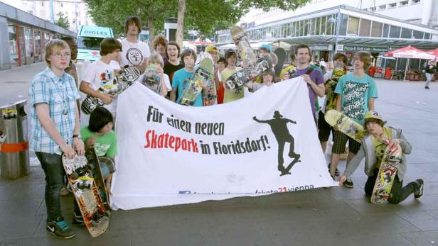 Flashmob für Skaterpark in Wien-Floridsdorf