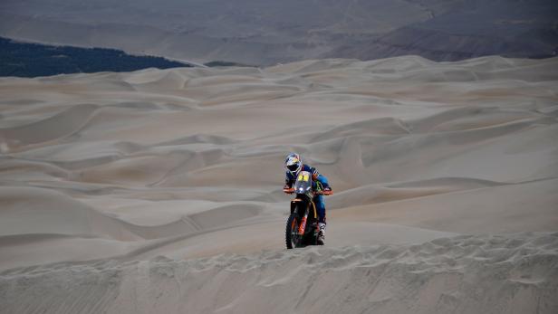 Walkner fuhr auf der längsten Dakar-Etappe auf Rang drei