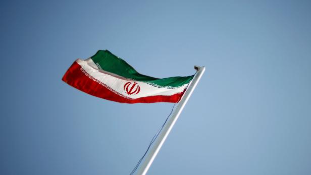 Die iranische Flagge.