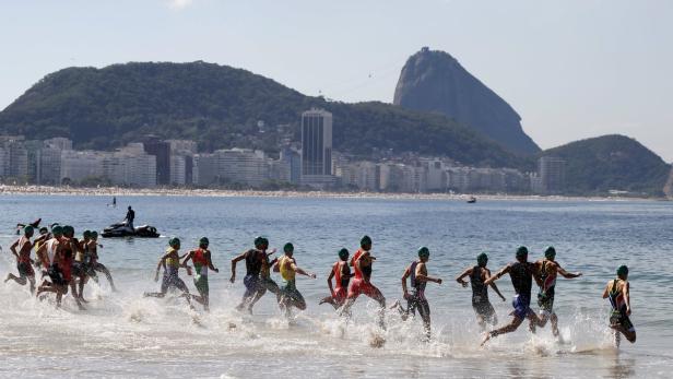 An der Copacabana statt am Wörthersee: Nach dem Ironman in Klagenfurt gingen die Triathleten am vergangenen Wochenende bei einem Test-Bewerb in Rio baden.