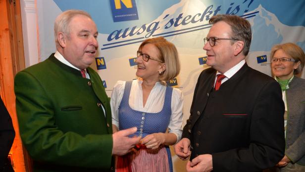 Hermann Schützenhöfer, Johanna Mikl-Leitner und Günther Platter