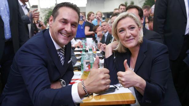 Raus aus der EU: Nationalisten wie Strache und Le Pen hoffen vom Brexit zu profitieren