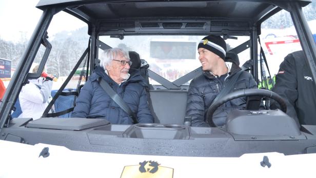 Bernie Ecclestone und Sebastian Vettel