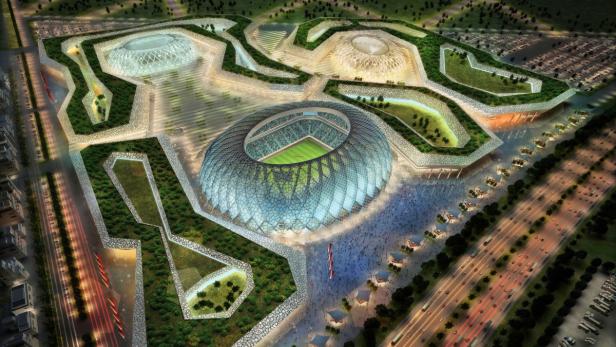 Futuristisch: Die WM-Stadien in Katar werden für die Matches im Innenraum auf angenehme Temperaturen heruntergekühlt.