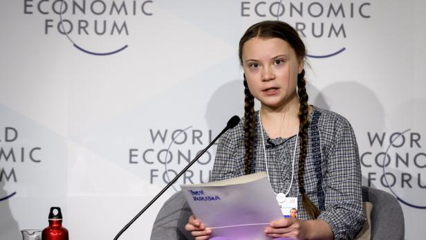 Greta Thunrberg in Davos