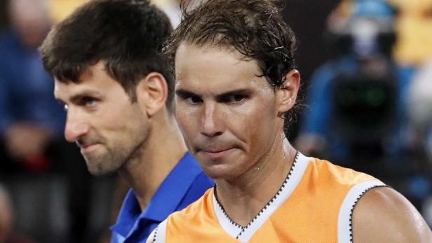 Die Melbourne-Finalisten Djokovic und Nadal