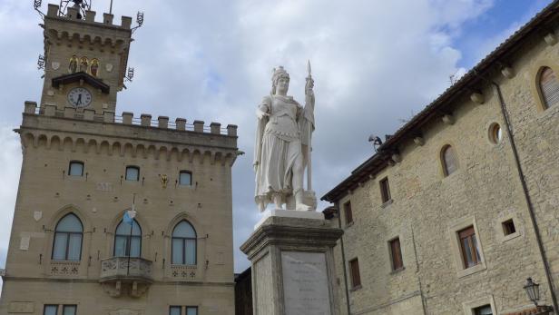 Der Regierungspalast in San Marino.