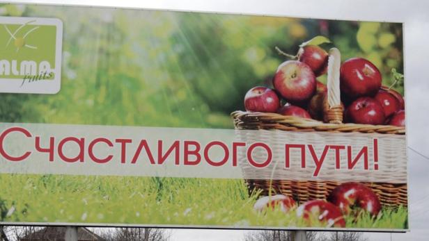 Seit dem Embargo gegen EU-Lebensmittel werben Präsident Putin und Regierungschef Medwedew für heimische Produkte wie etwa Äpfel. Was illegal eingeführt wird, wird jetzt verbrannt