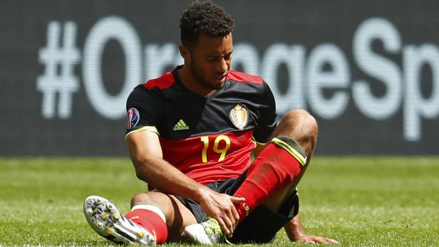 Mousa Dembele verletzte sich im zweiten Gruppenspiel der Belgier.