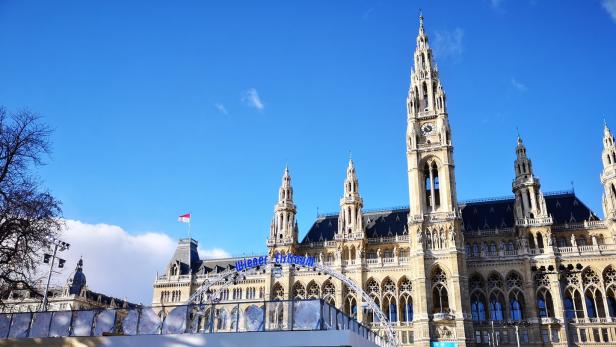 Blick auf das Wiener Rathaus.