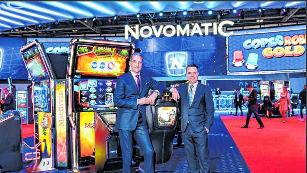 Novomatic-Vorstandschef Harald Neumann (links) und Technikvorstand Thomas Graf.