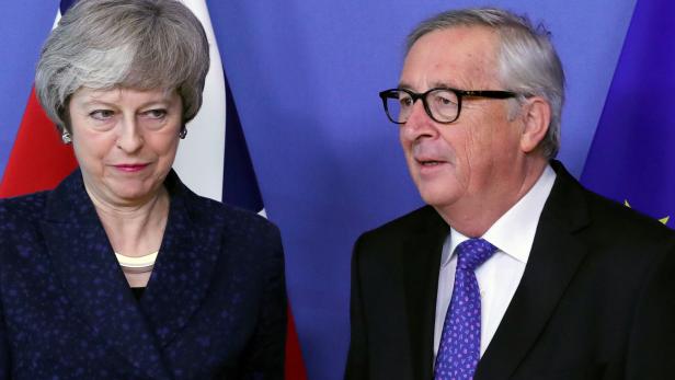 EC President Juncker meets with British PM May in Brussels