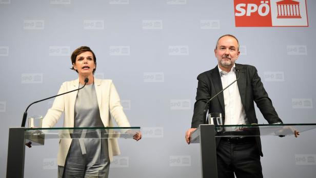 SPÖ-Chefin Rendi-Wagner, SPÖ-Geschäftsführer Drozda