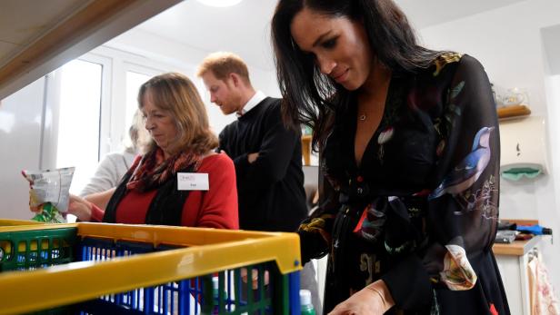 Herzogin Meghan besuchte ein Hilfsorganisation in Bristol.