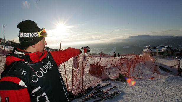 Auf ausdrücklichen Wunsch: Heinz Kernlinger bei der Ski-WM 2007.