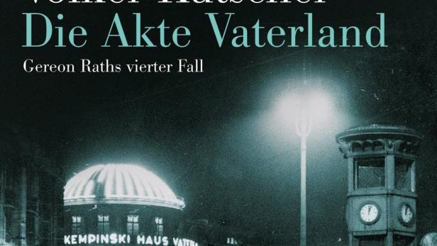 Das Cover von Volker Kutscher „Die Akte Vaterland“ zeigt das nächtliche Berlin der 1930er Jahre.