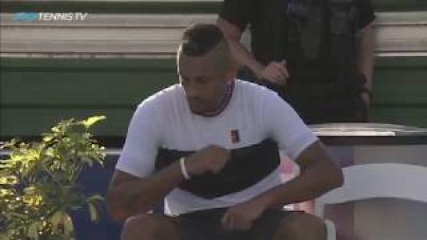 Australier Kyrgios spielt wieder mal den Tennis-Clown