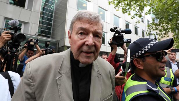Der australische Kardinal George Pell wurde in fünf Punkten für schuldig befunden.