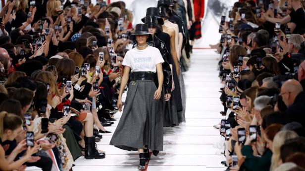 Auch bei Dior war Lagerfelds Tod Thema