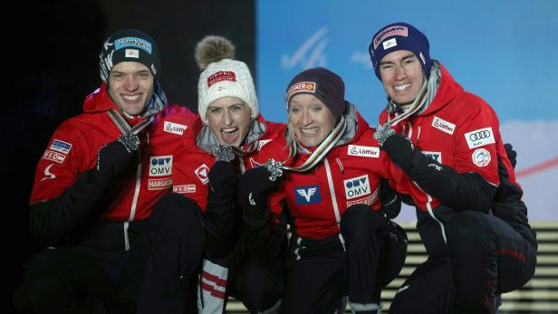 NORDISCHE SKI WM 2019 IN SEEFELD: SKISPRINGEN / MIXED TEAM / SIEGEREHRUNG