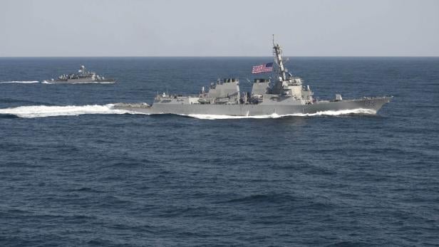 Die USS Lassen während einer Militärübung vor der Koreanischen Halbinsel im Jahr 2015 