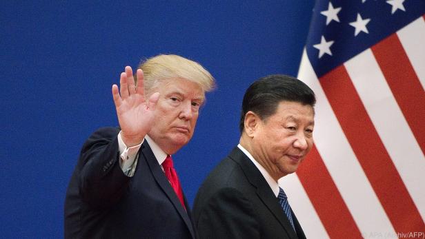 Die Präsidenten Donald Trump und Xi Jinping