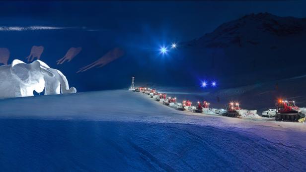 Hannibal Gletscherschauspiel in Sölden - ein Panorama-Theater