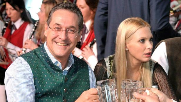 FP-Chef Heinz-Christian Strache und Ehefrau Philippa