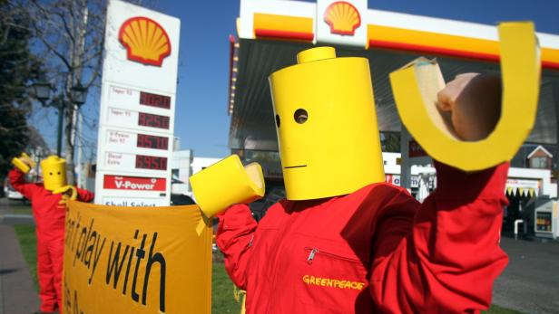 Greenpeace Aktion: Lego stand wegen der Partnerschaft mit Shell in der Kritik.