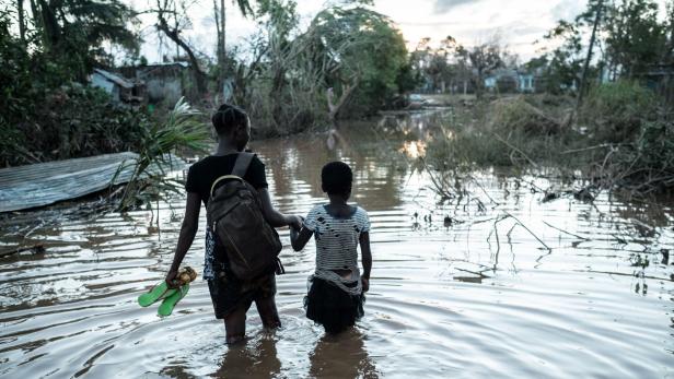 Betroffene der Katastrophe in Buzi, Mosambik.