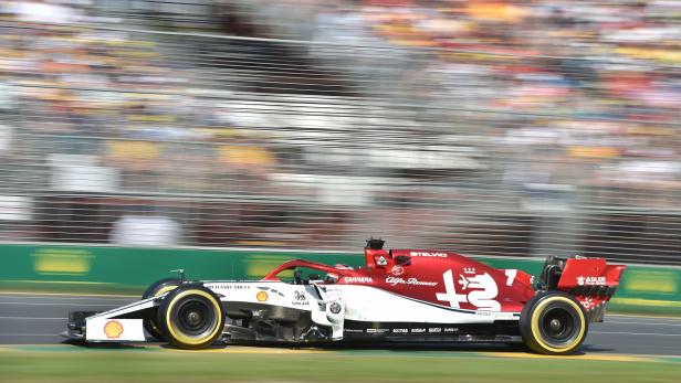 Rasant unterwegs: Das Ferrari-Partnerteam Alfa Romeo mit Kimi Räikkönen