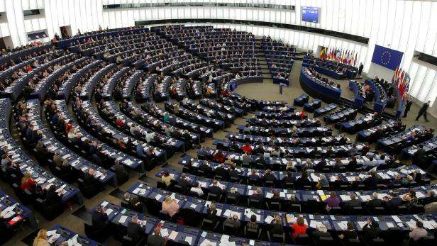 FILE PHOTO: Members of the European Parliament take part in a voting session in Strasbourg