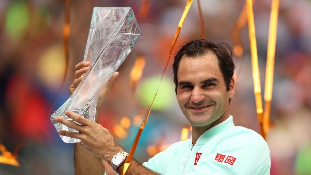 Roger Federer gewann in Miami seinen zweiten Titel in diesem Jahr.