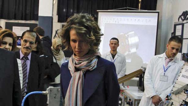 First Lady Asma al-Assad soll in London abgetaucht sein