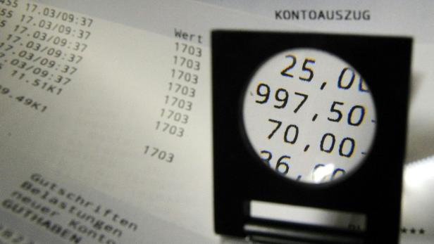 Bei 43 Prozent der Österreicher ist Konto am Monatsende im Minus