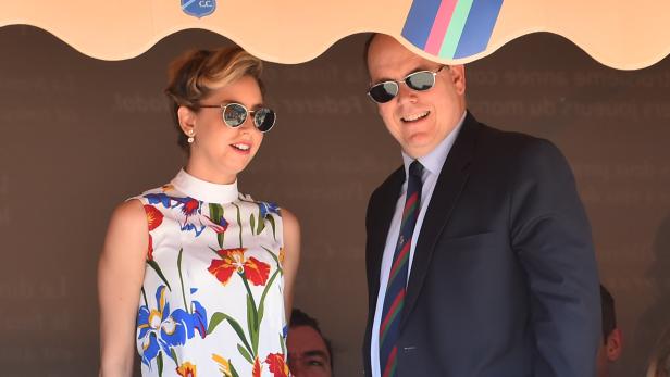 Fürst Albert von Monaco (60) mit seiner Tochter Jazmin Grace (2018).