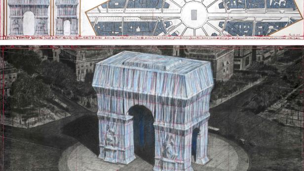 Christo verhüllt 2020 den Arc de Triomphe in Paris