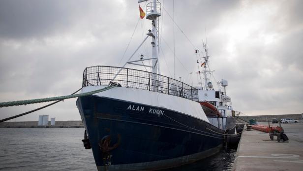 Das NGO-Schiff Alan Kurdi.
