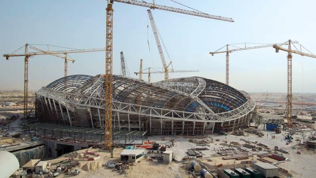 Das Al-Wakrah-Stadion in Katar für die Fußball-WM 2022.