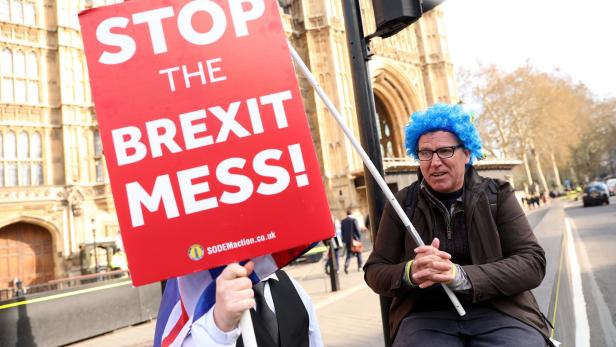 Protest gegen das Brexit-Chaos in London